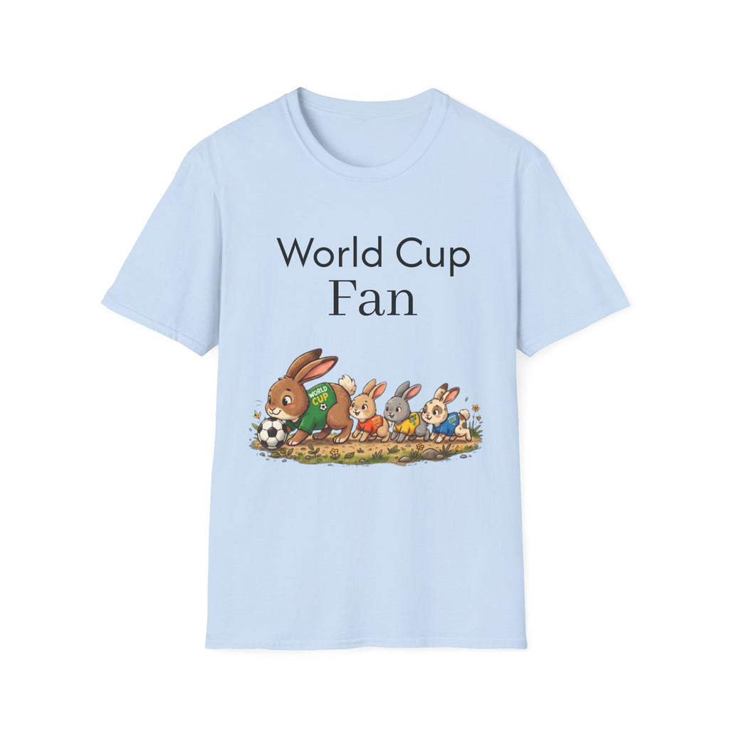 World Cup Fan T-Shirt — Cute Rabbit Soccer Graphic Tee