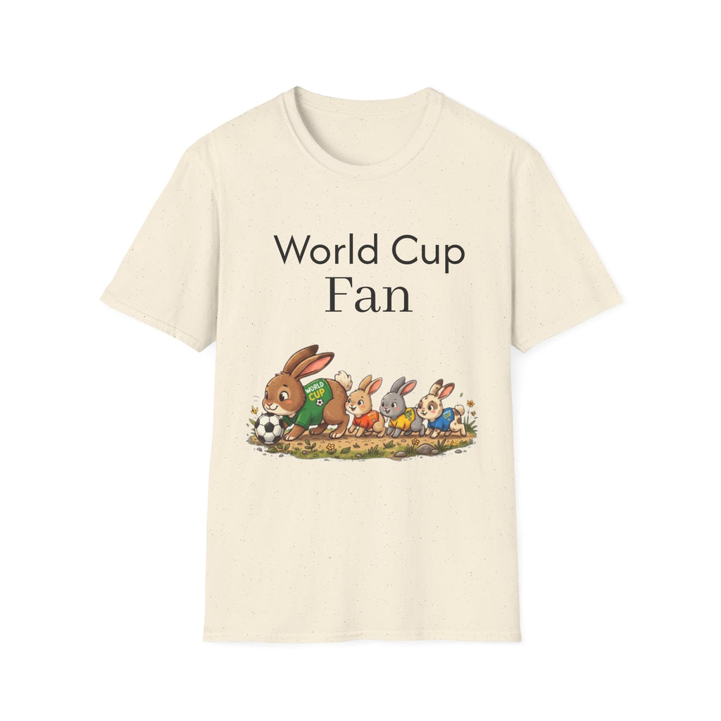World Cup Fan T-Shirt — Cute Rabbit Soccer Graphic Tee