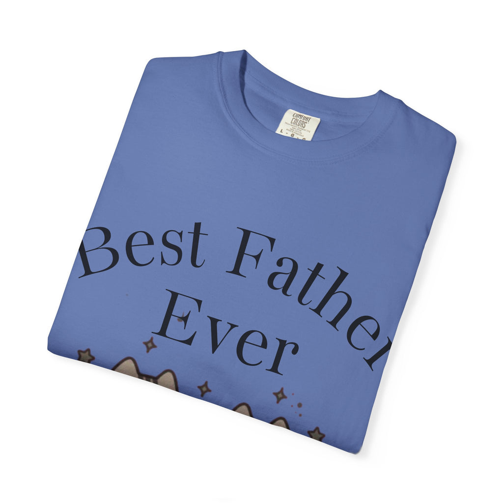 Best Father Ever, Happy Cat Family Graphic Tee