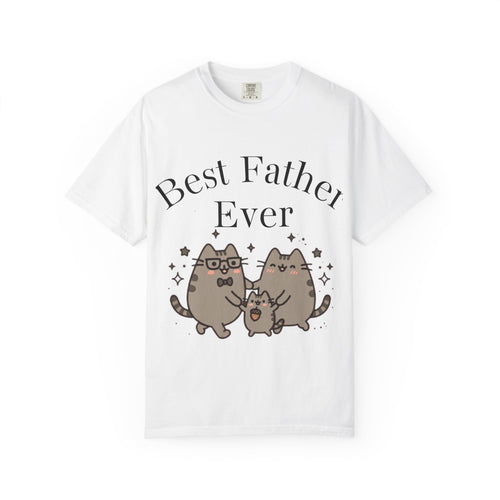 Best Father Ever, Happy Cat Family Graphic Tee