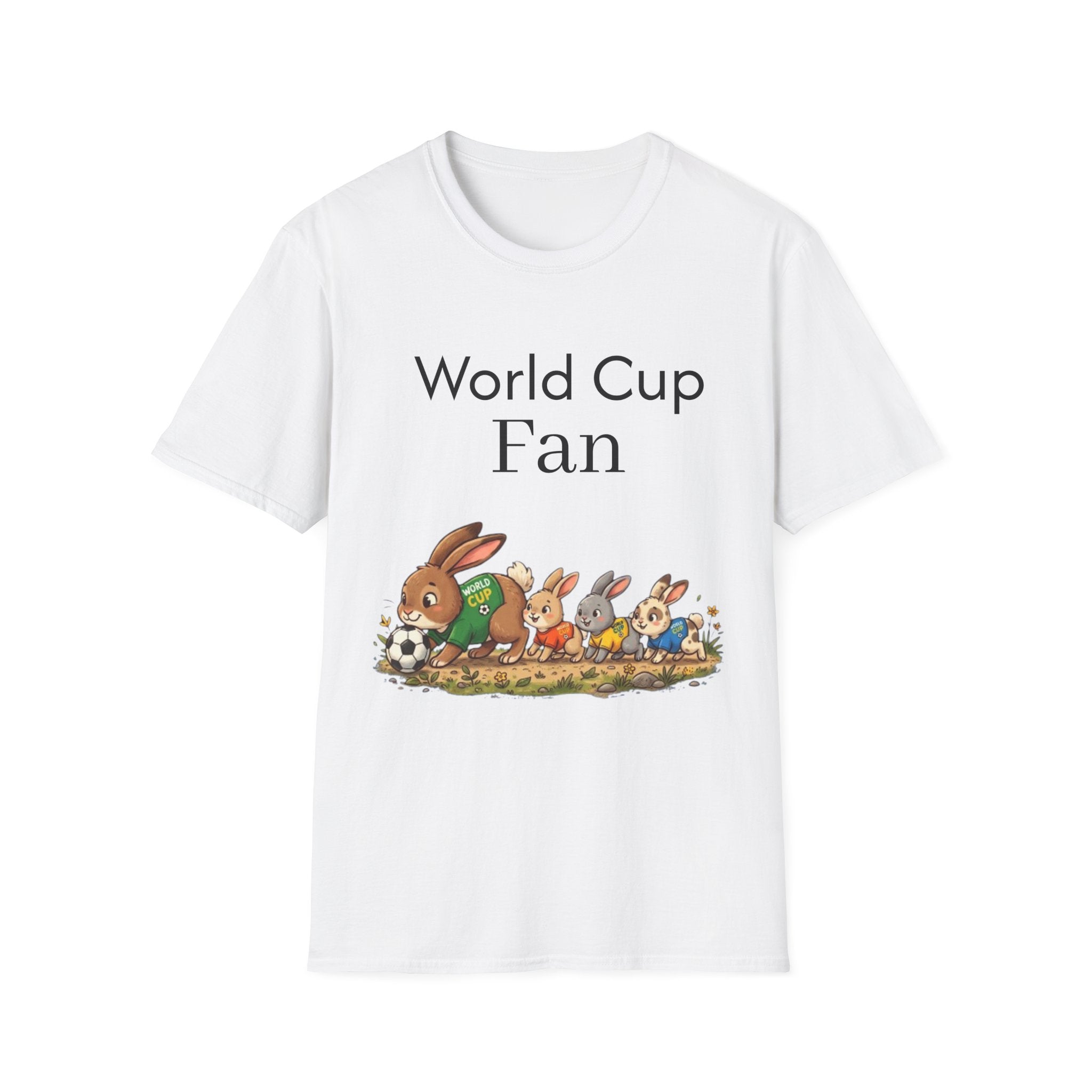 World Cup Fan T-Shirt — Cute Rabbit Soccer Graphic Tee