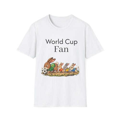 World Cup Fan T-Shirt — Cute Rabbit Soccer Graphic Tee